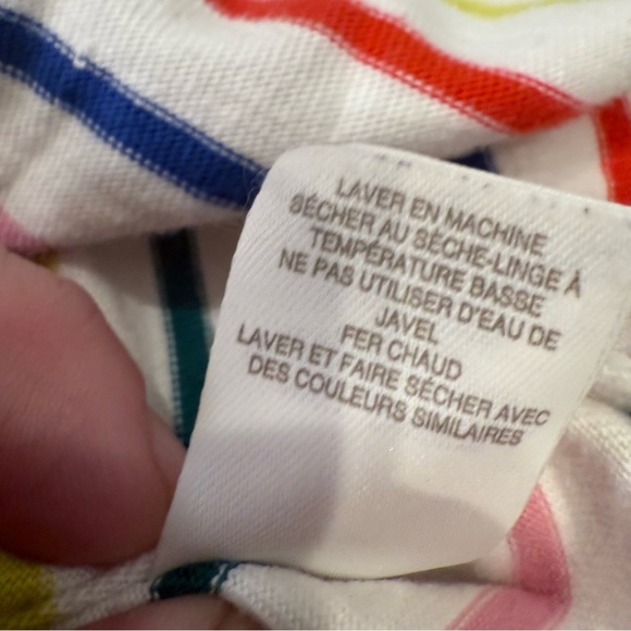 Mini Boden Girls Jersey Stripe Long Sleeve Top Tunic Ruffle Hem Sz 11-12 Yrs - Picture 10 of 10